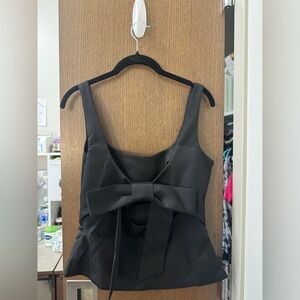 Amazon black top with bow on the back